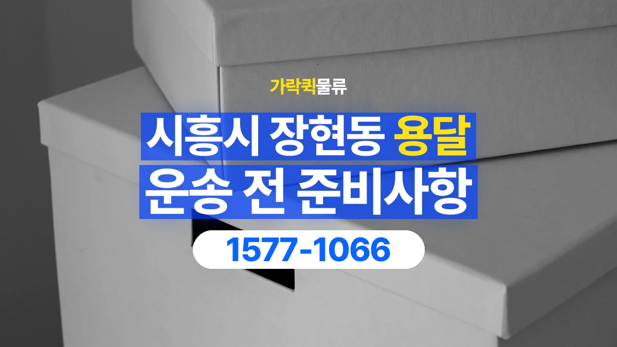 가락퀵물류 · 경기 시흥시 장현동 용달 화물 박스가 많을 때 수량과 부피 정리하는 법