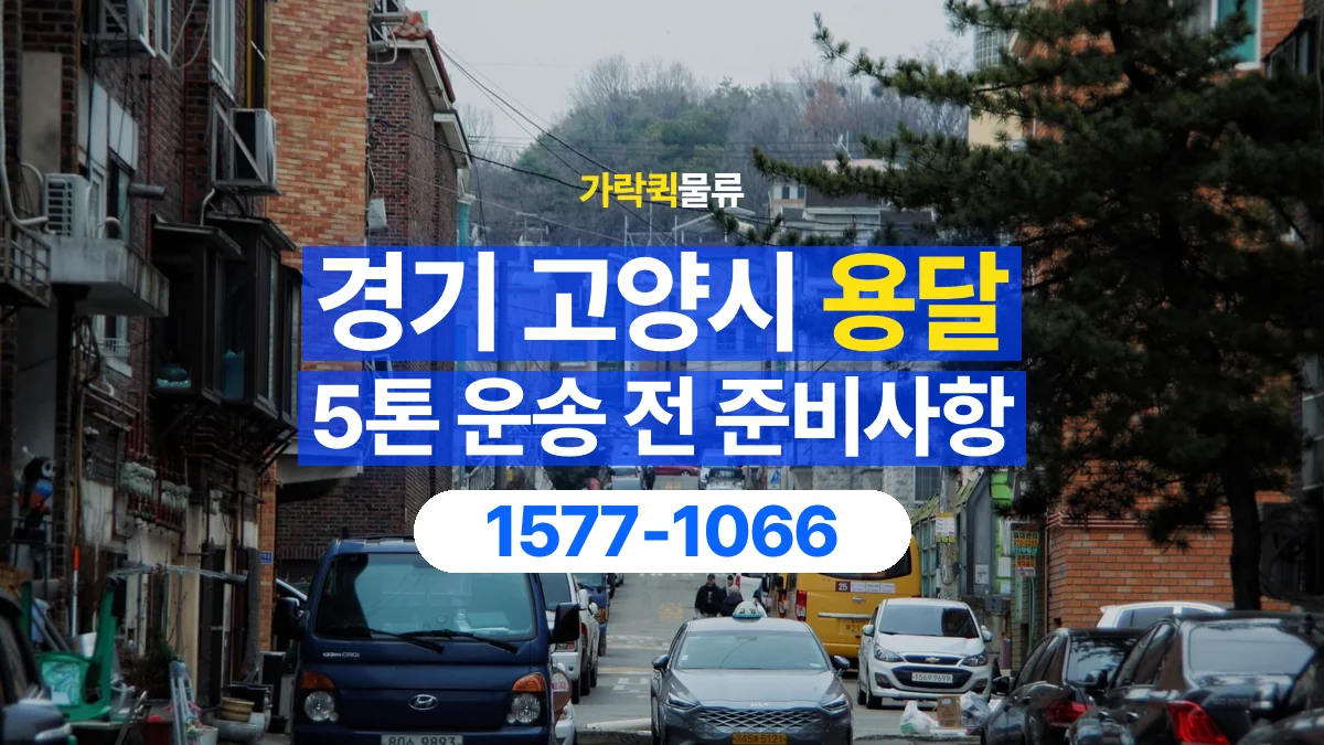 가락퀵물류 · 경기 고양시 5톤 화물 용달 리프트가 필요한 물건인지 확인하세요