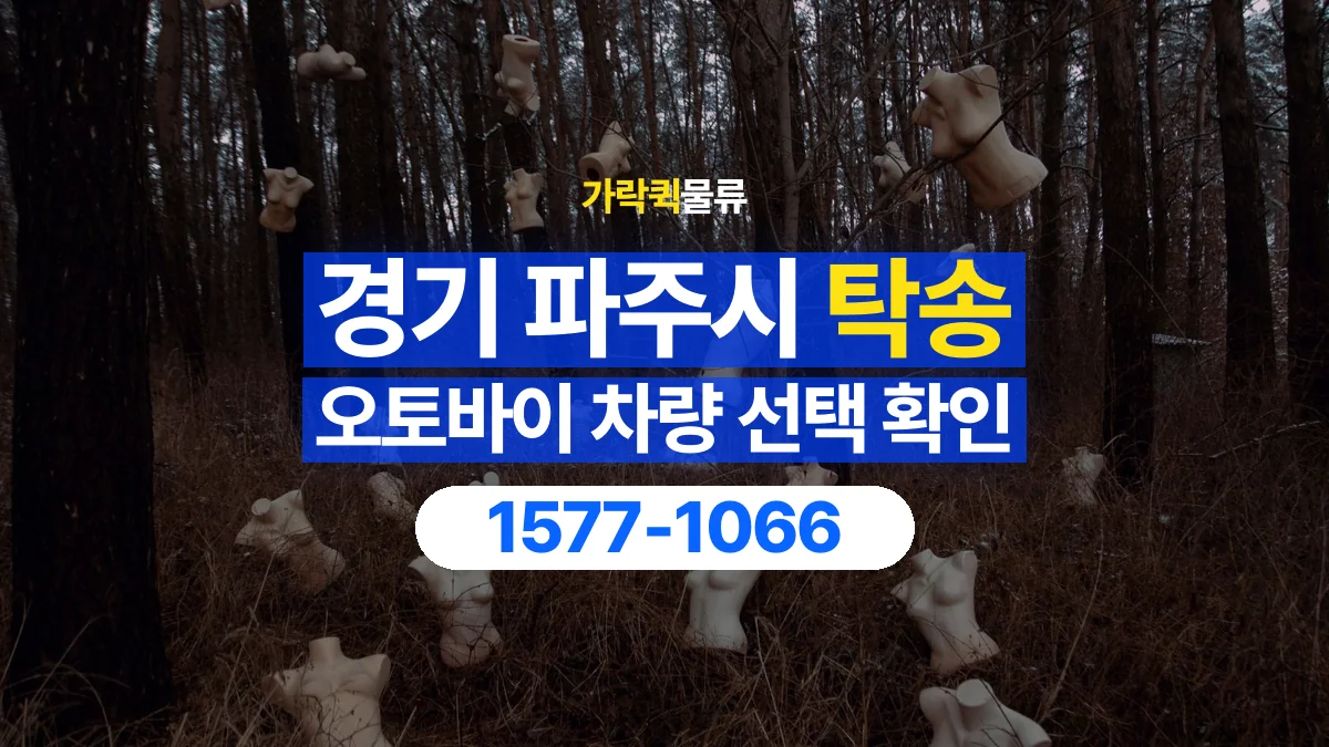 가락퀵물류 · 경기 파주시 오토바이 이륜차 탁송 용달 상차 전후 차량 상태를 기록하는 방법