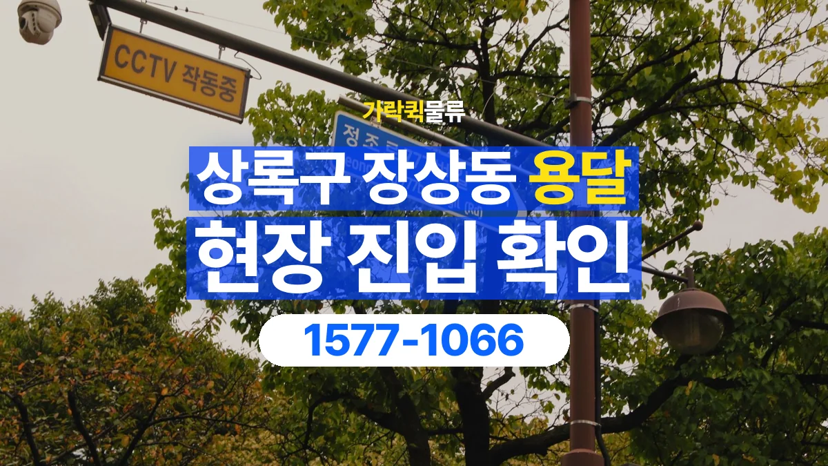 가락퀵물류 · 경기 안산시 상록구 장상동 용달 화물 골목과 주차 공간을 미리 확인하세요