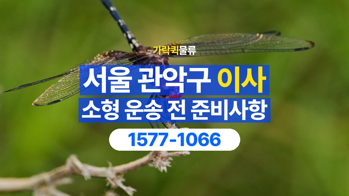 가락퀵물류 · 서울 관악구 소형 이사 용달 계단과 층수에 따라 달라지는 준비사항