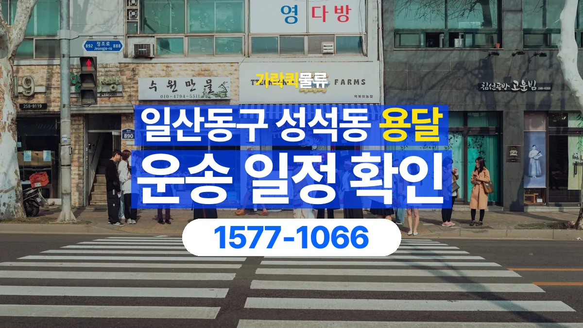 가락퀵물류 · 경기 고양시 일산동구 성석동 용달 화물 원하는 날짜와 시간을 상담하는 방법